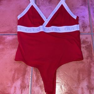 Guess Red bodysuit